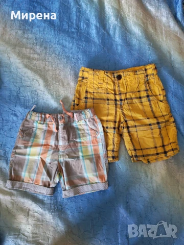 Лот от 2 бр. къси панталони за момчета, размер 2 и 3 години,
