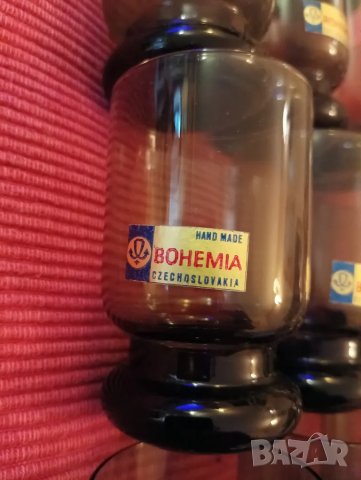 Два сервиза чаши BOHEMIA,Чехословакия, 12 броя ръчно изработени. , снимка 6 - Сервизи - 47064883