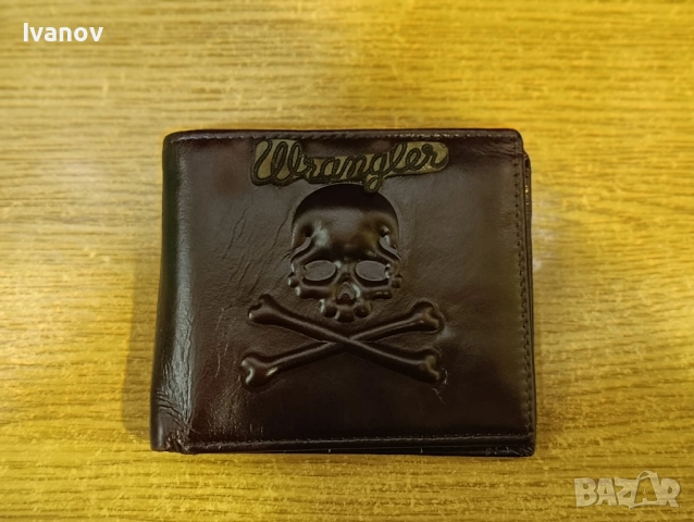 Wrangler отличен кожен мъжки портфейл 