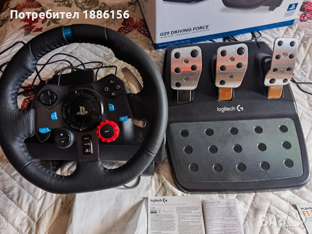 logitech g29 перфектен, снимка 5 - Други игри и конзоли - 53872166