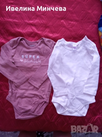 Боди с дълъг ръкав за момиче,размер 92