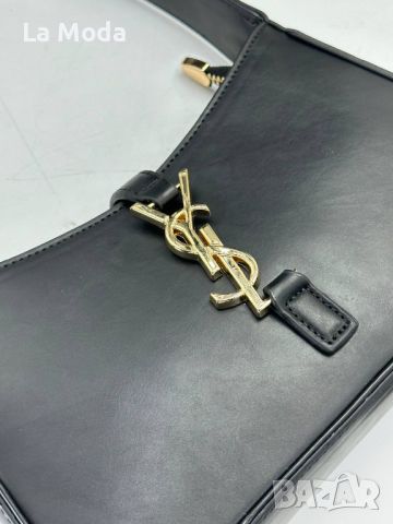 Дамска чанта черна YSL със златисто лого , снимка 5 - Чанти - 45413706