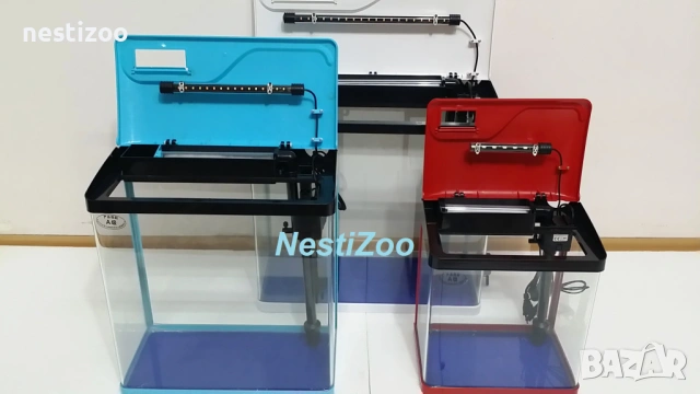 Панорамни Аквариуми-15,28,42 литра, снимка 3 - Аквариуми - 53276961