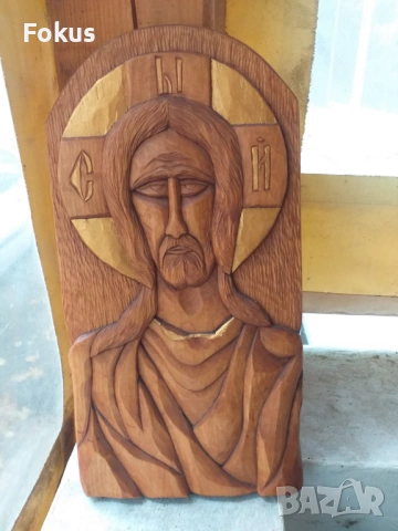 Стара икона дърворезба, снимка 3 - Антикварни и старинни предмети - 53453126