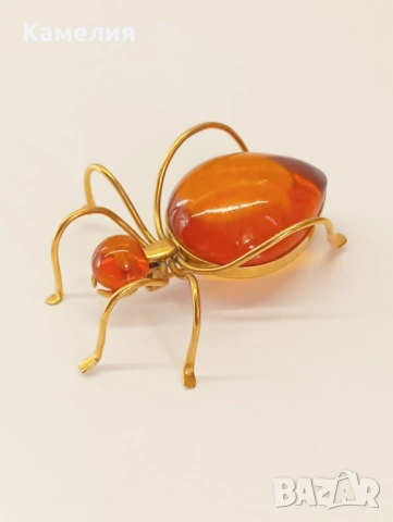 Брошка, кехлибар , снимка 7 - Други - 53673932