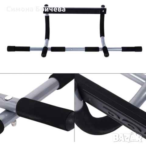 door trainer  Регулируема щанга за набирания, тренажор за набирания до 200 килограма !!!, снимка 4 - Фитнес уреди - 52807277
