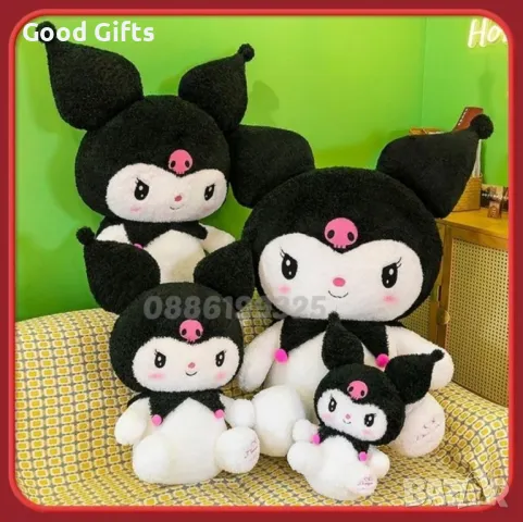 Hello Kitty Kuromi 120см Голяма плюшена играчка Кити, снимка 3 - Плюшени играчки - 46865639