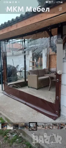 Ветроупорни завеси от прозрачен кристал Изработка и монтаж Гама от цветове , снимка 11 - Други - 50381079