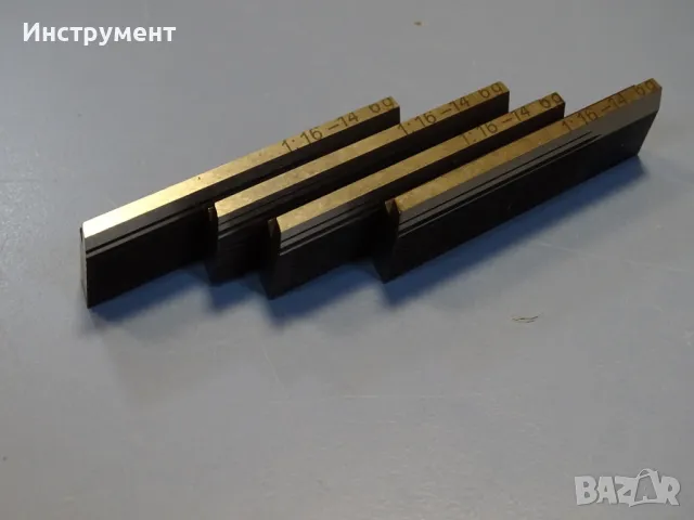 Нож резбонарезен 1:16-14 6g HSS комплект за резбонарезна глава