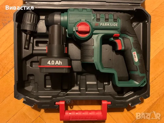 Акумулаторен перфоратор Parkside 12V Две функции внос Германия имаме и черен с три функции., снимка 6 - Бормашини - 50402294