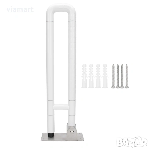 Помощна сгъваема дръжка за баня и тоалетна 60 см, За възрастни хора, инвалиди, бременни, снимка 8 - Други стоки за дома - 53172023