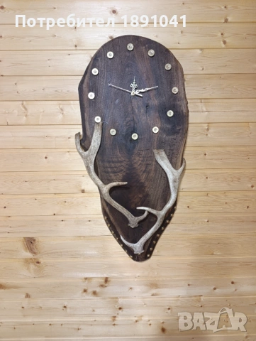 Подарък за ловец. Часовник от дърво. Ловен часовник 