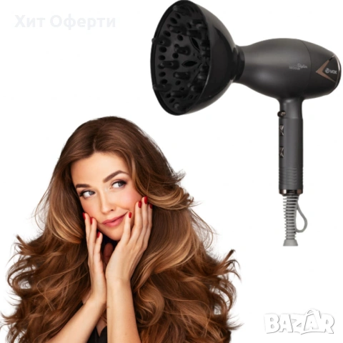 Сешоар VOX,  HT 8776, йонизация, концентратор и дифузер, снимка 5 - Сешоари - 53145801