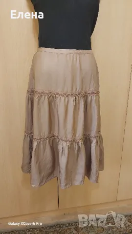 Пола b.uoung.100%коприна. размер S, снимка 7 - Поли - 50207372