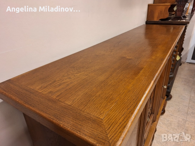 Комод, скрин, бюфет, шкаф с богата дърворезба , снимка 15 - Шкафове - 52677141