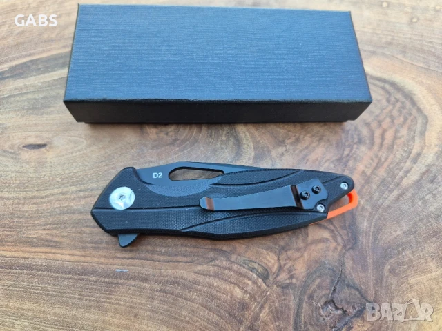 Сгъваем джобен нож,стомана D2,тъмно острие, D116, снимка 4 - Ножове - 50991245