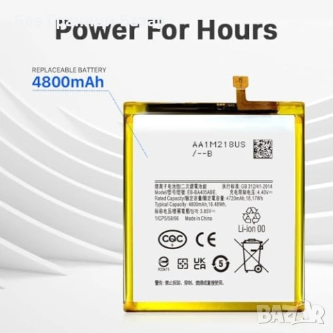 Нова Вътрешна батерия за Galaxy A40 A405F 4800mAh + инструменти за телефон, снимка 2 - Резервни части за телефони - 53694269