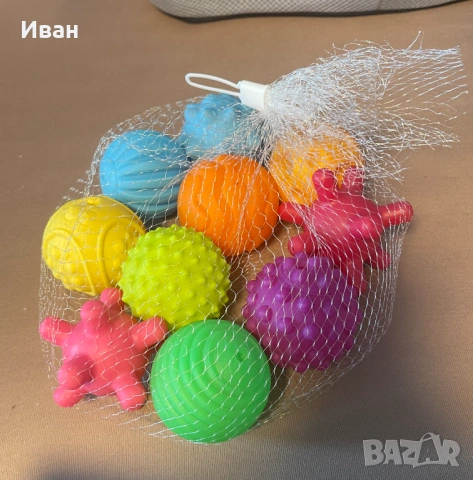 Монтесори сензорни топки Eurekakids – 10 бр., снимка 2 - Образователни игри - 54077102
