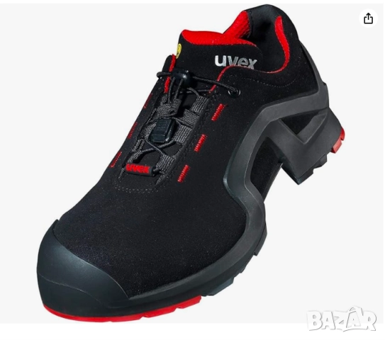 Uvex 85162 Предпазни работни обувки ESD, S3, SRC, Бързи връзки  номер  45