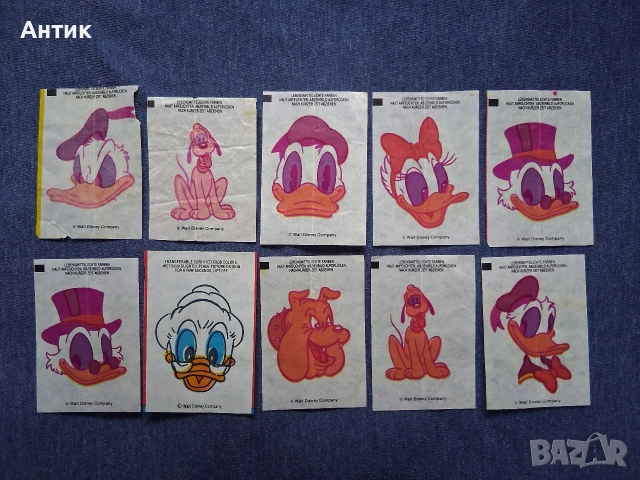 ЛОТ Стари Картинки от Дъвки 150 Броя / Spiderman Pilly Mickey Pink Panther Lucky Luke Kiwi Bombibom, снимка 5 - Колекции - 52637116