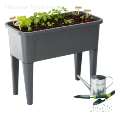 Сива оранжерийна маса с капак - здрава и практична, снимка 2 - Оранжерии - 53834629