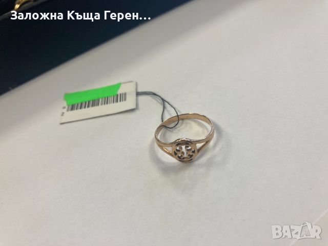 Дамски златен пръстен 1.9гр., снимка 2 - Пръстени - 45111218