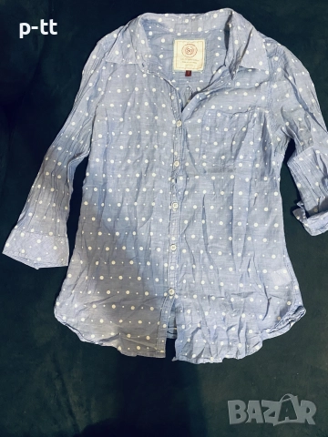 Риза на точки ,бял карго (панталон като нов), снимка 5 - Панталони - 52335828