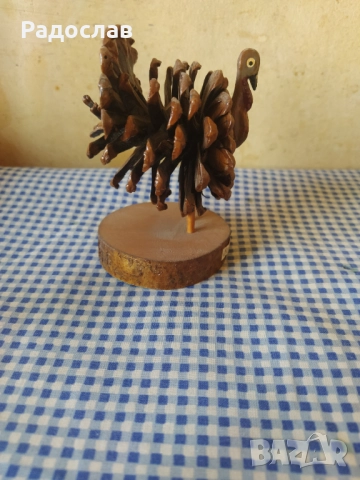 дървена фигурка Птица Велинград , снимка 5 - Декорация за дома - 52289971
