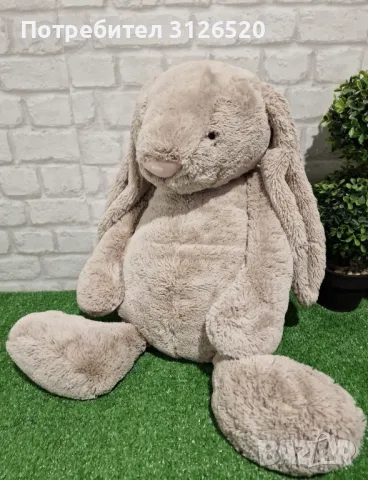 Jellycat Bashful Beige Bunny Really Really big, снимка 3 - Плюшени играчки - 49211502