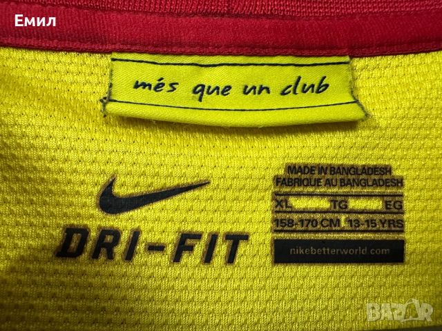 Оригинална тениска Nike x FC Barcelona, снимка 6 - Детски тениски и потници - 45584979