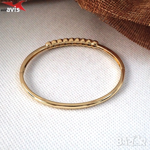 Гривна с 14К златно покритие 234862, снимка 3 - Гривни - 53778143