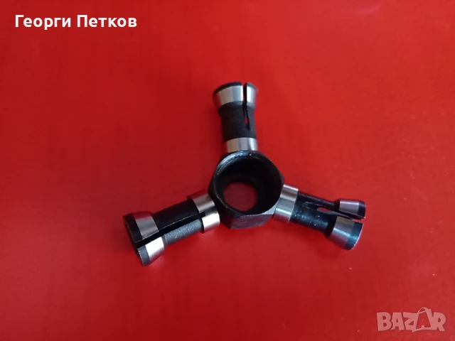 Комплект гайка и три цанги 