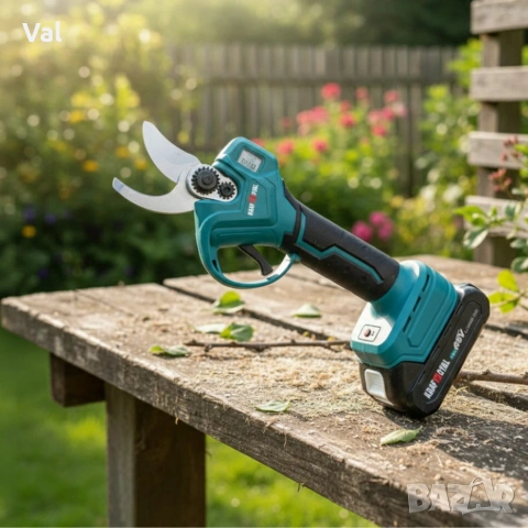 Акумулаторна лозарска ножица KraftRoyal 36V 8Ah с телескопичен прът до 2.7м 