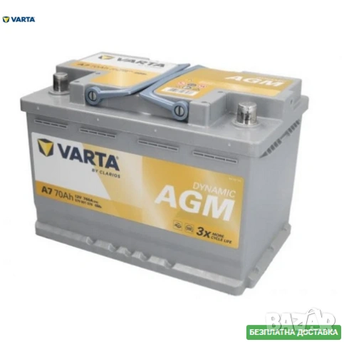 Акумулатор Varta AGM 70Ah 570901076