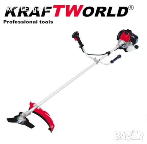 Бензинов Тример за Трева KraftWorld с ПОДАРЪК Фреза – Пълен Комплект Аксесоари, снимка 3 - Градинска техника - 50549713