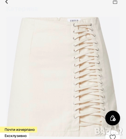 Дънкова пола, снимка 2 - Поли - 53498509