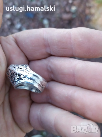 Много стар сребърен пръстен, снимка 6 - Антикварни и старинни предмети - 52772474