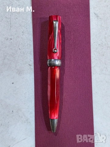 стара химикалка Montegrappa със сребро, снимка 7 - Антикварни и старинни предмети - 53352016