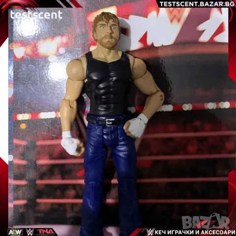 Екшън фигура WWE Jon Moxley Dean Ambrose Дийн Амброуз Basic играчка WWE AEW basic black, снимка 1 - Фигурки - 48509083