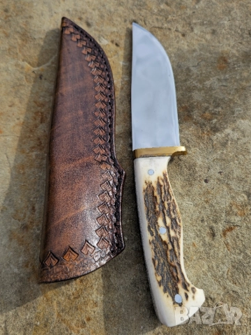 Ръчно изработен нож Еленски рог, снимка 3 - Ножове - 52322649