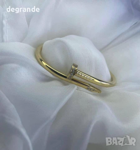 Стилни гривни в бяло и златно  , снимка 7 - Гривни - 50831732