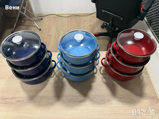 Комплект от 3 тенджери - 16см, 18см, 20см