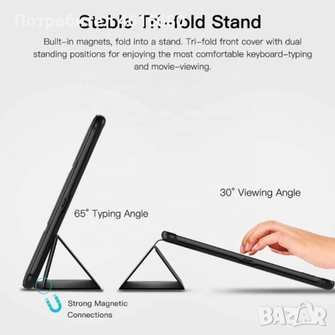 Калъф Xiaomi Redmi Pad 2 Pro,Lenovo Tab M9 9.0,Lenovo Tab M10 3rd Gen,Galaxy Tab A11,Tab S5e(Т720), снимка 4 - Калъфи, кейсове - 52838292