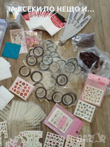 Голям сет декорация и материали за нокти/ маникюр, снимка 2 - Продукти за маникюр - 51154795