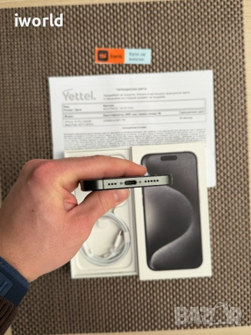 Гаранция❗️ 256gb❗️ iphone 15 PRO ❗️Лизинг от 20Е/мес ❗️ Black titanium, снимка 9 - Apple iPhone - 53443521