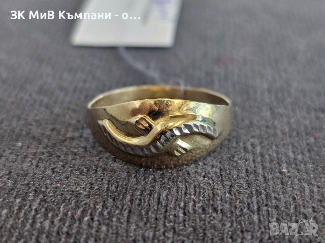 Златен дамски пръстен 1.2гр-14к, снимка 1