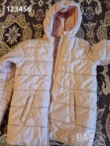 розово зимно яке с качулка, снимка 4 - Якета - 51944853