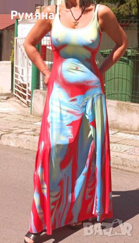 Уникален кафтан ,коприна и камъни и рокля по модел-Gaultier, снимка 10 - Рокли - 46434682