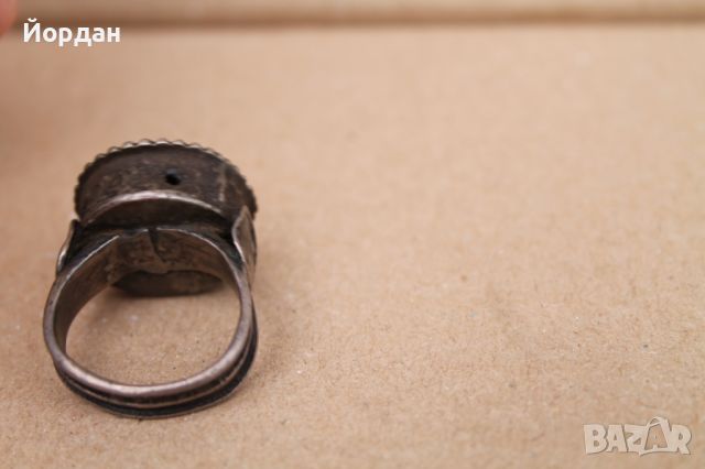 Възрожденски сребърен пръстен, снимка 8 - Антикварни и старинни предмети - 45683723