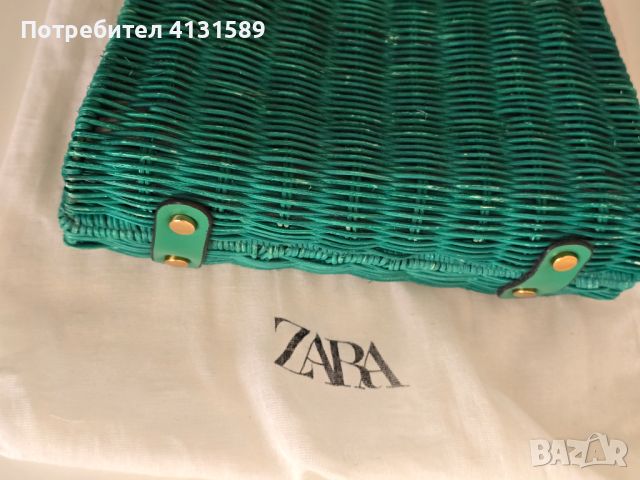 зелена чанта, Zara, снимка 5 - Чанти - 46219968